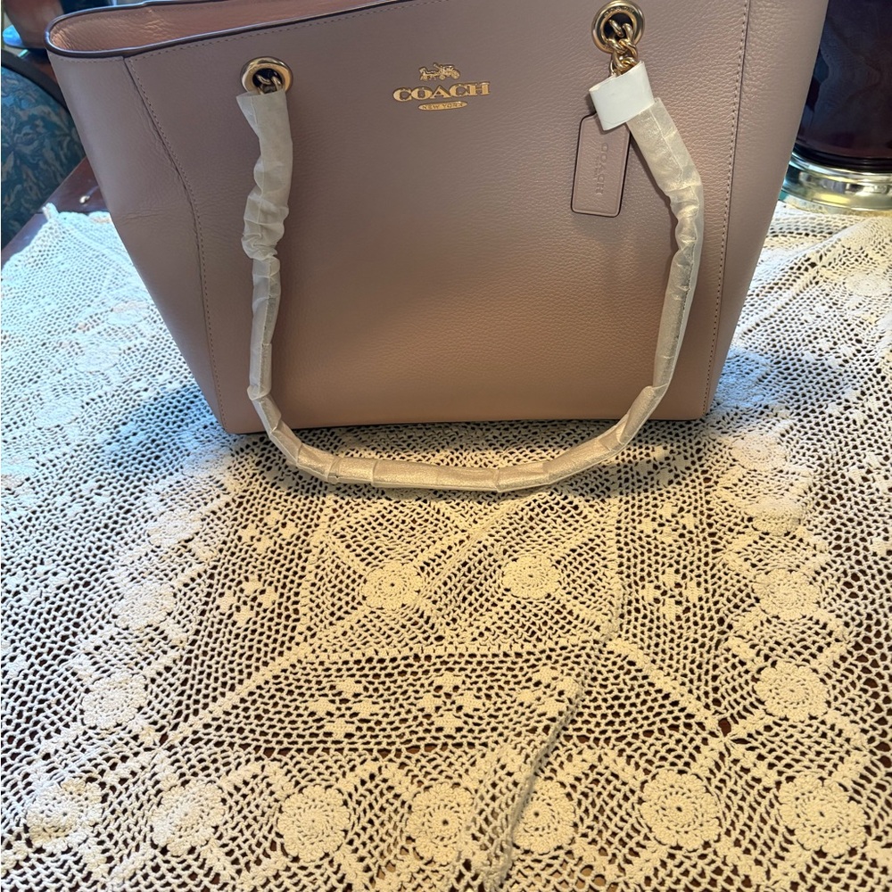 Coach peachLeather Tote Bag - Picture 6 of 6